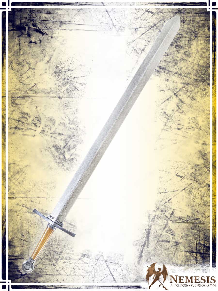 Templar's Sword Swords (Web) Ateliers Nemesis - Athena Notched Steel Long Wooden Handle