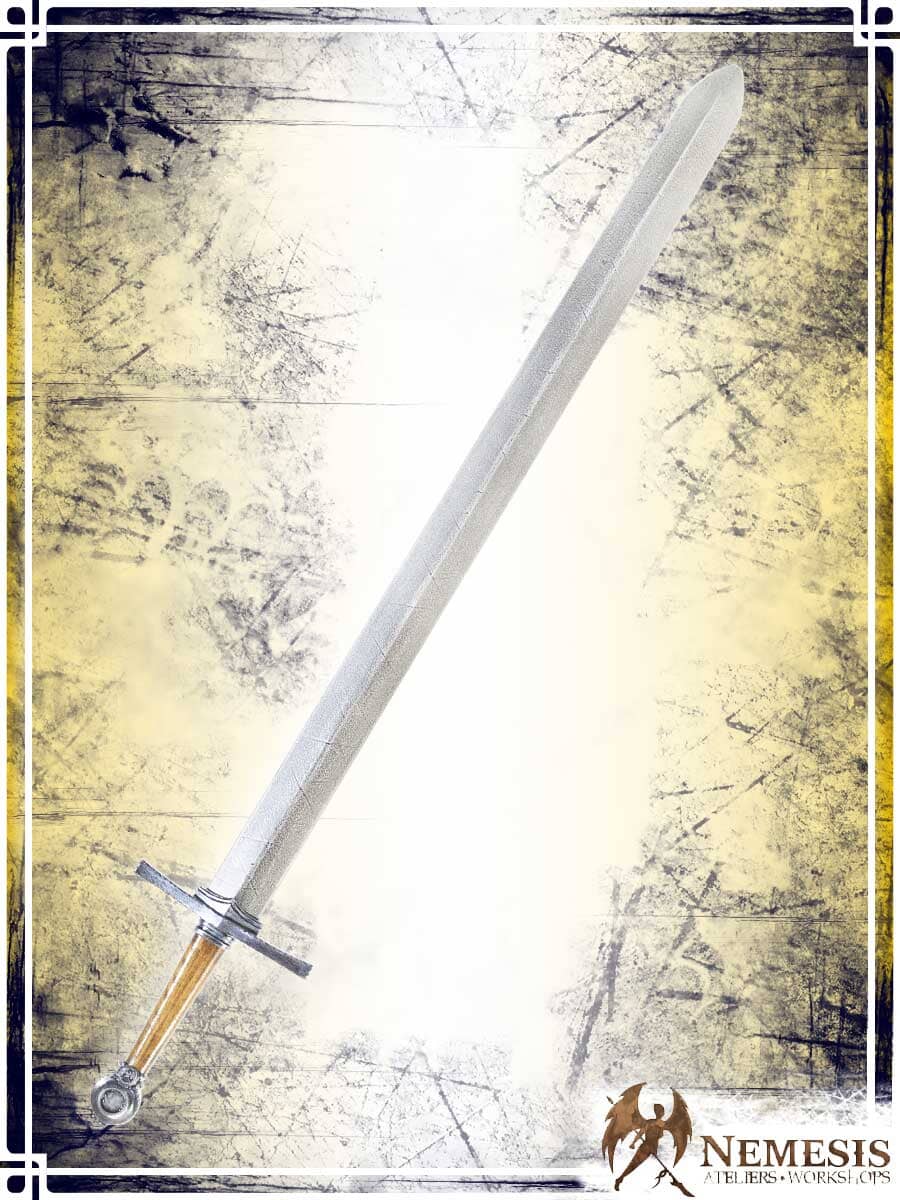 Templar's Sword Swords (Web) Ateliers Nemesis - Athena Notched Steel Long Wooden Handle