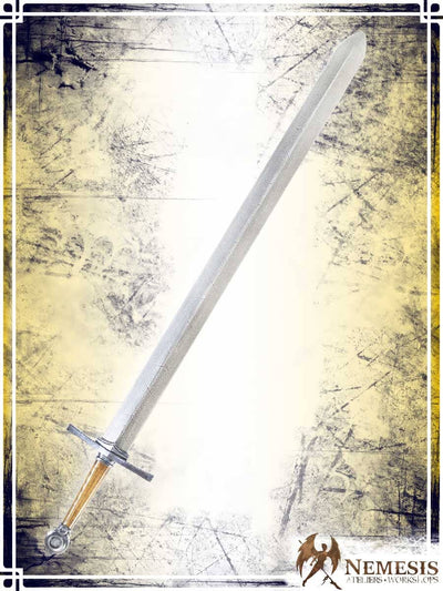 Templar's Sword Swords (Web) Ateliers Nemesis - Athena Notched Steel Long Wooden Handle
