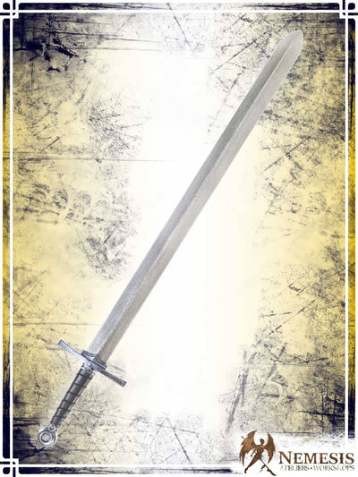 Templar's Sword Swords (Web) Ateliers Nemesis - Athena Notched Steel Long Wood|Leather Handle