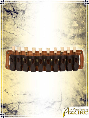 Vials Holder Games & Other Accessories Les Artisans d'Azure Tan 10 Vials 