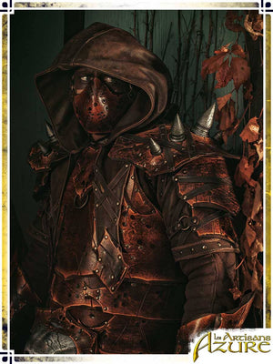 Wildwalker Spikes Pauldron Leather Pauldrons Les Artisans d'Azure 