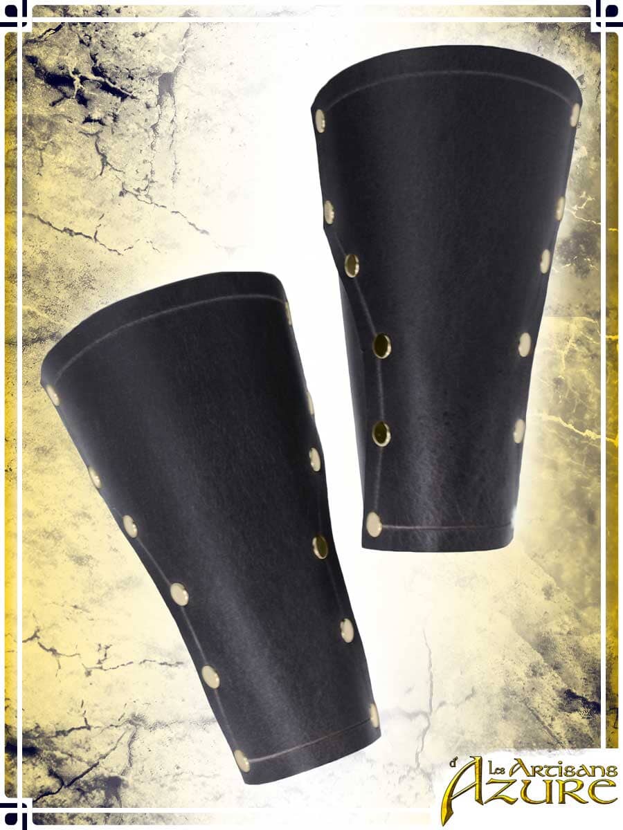 Baudouin Bracers Leather Bracers Les Artisans d'Azure 