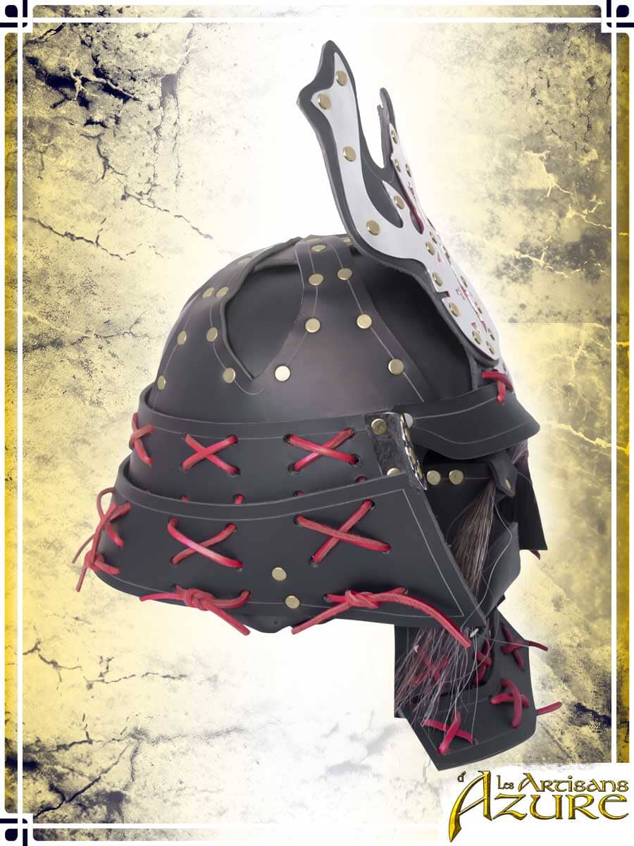 Samurai Helm Leather Helmets Les Artisans d'Azure 