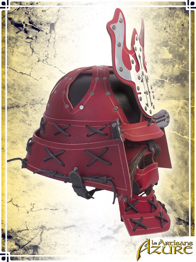 Samurai Helm Leather Helmets Les Artisans d'Azure 