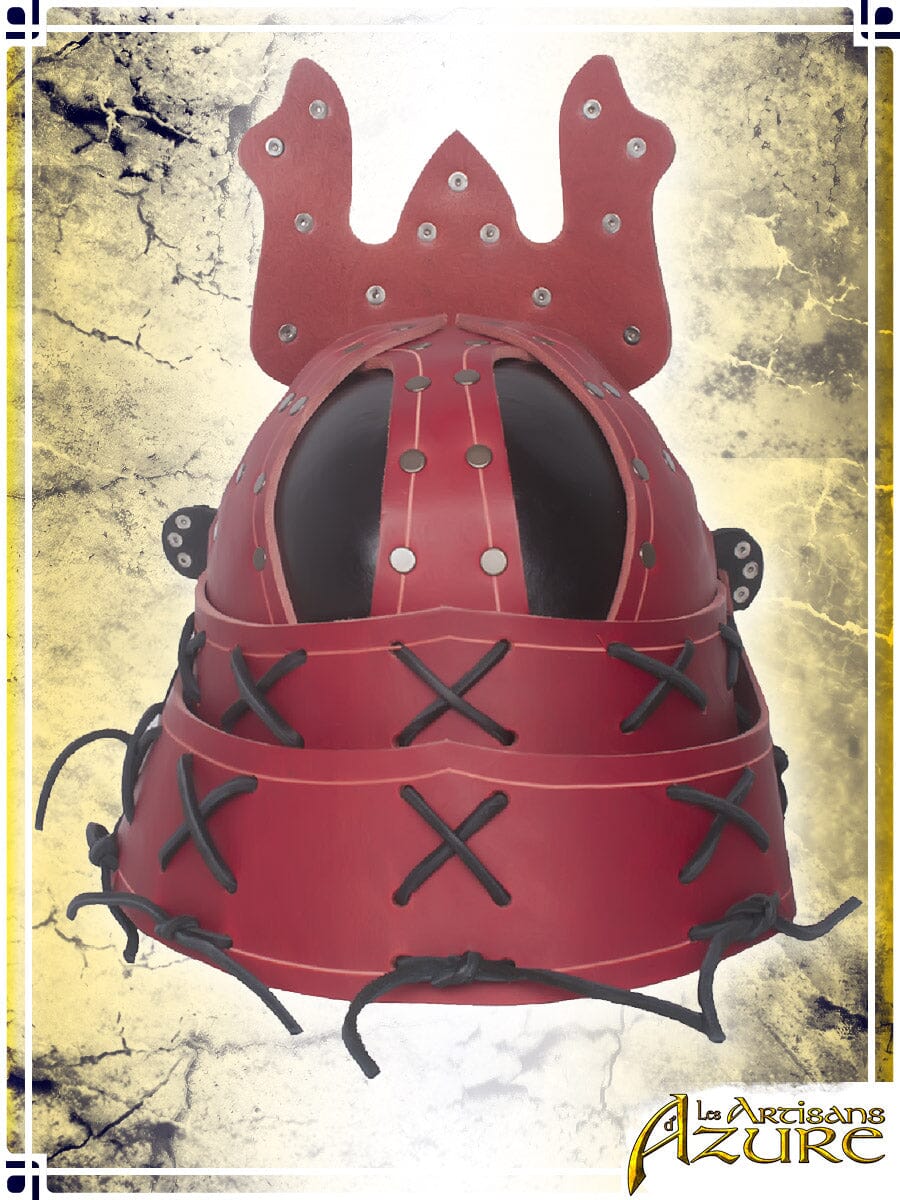 Samurai Helm Leather Helmets Les Artisans d'Azure 
