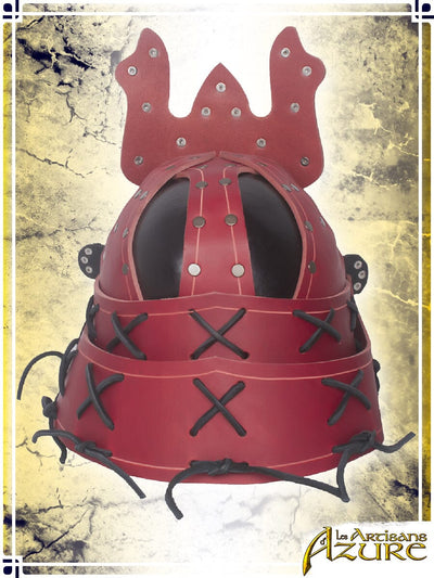 Samurai Helm Leather Helmets Les Artisans d'Azure 