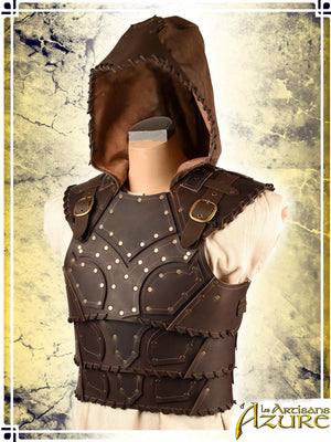 Articulated Scoundrel Armor with Hood Leather Armors Les Artisans d'Azure Medium Brown 
