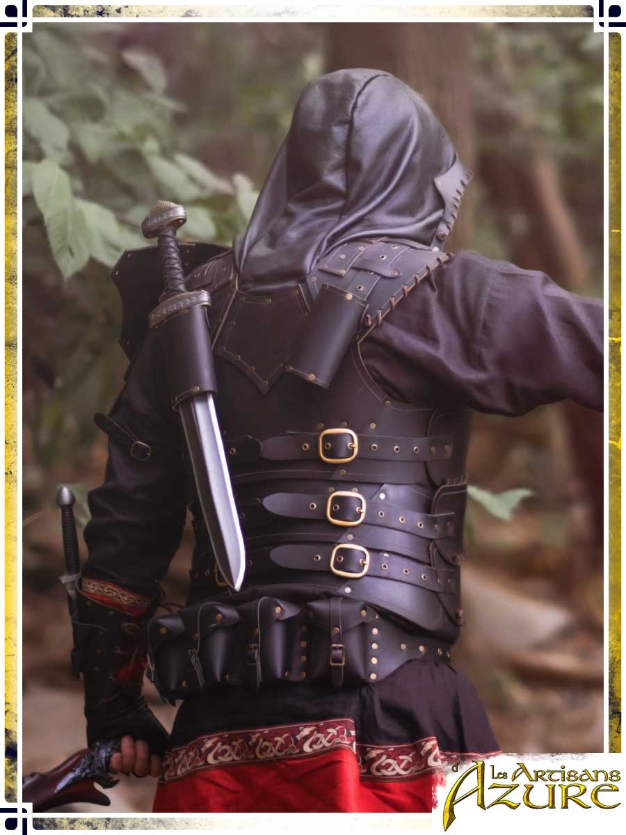 Articulated Scoundrel Armor with Hood Leather Armors Les Artisans d'Azure 