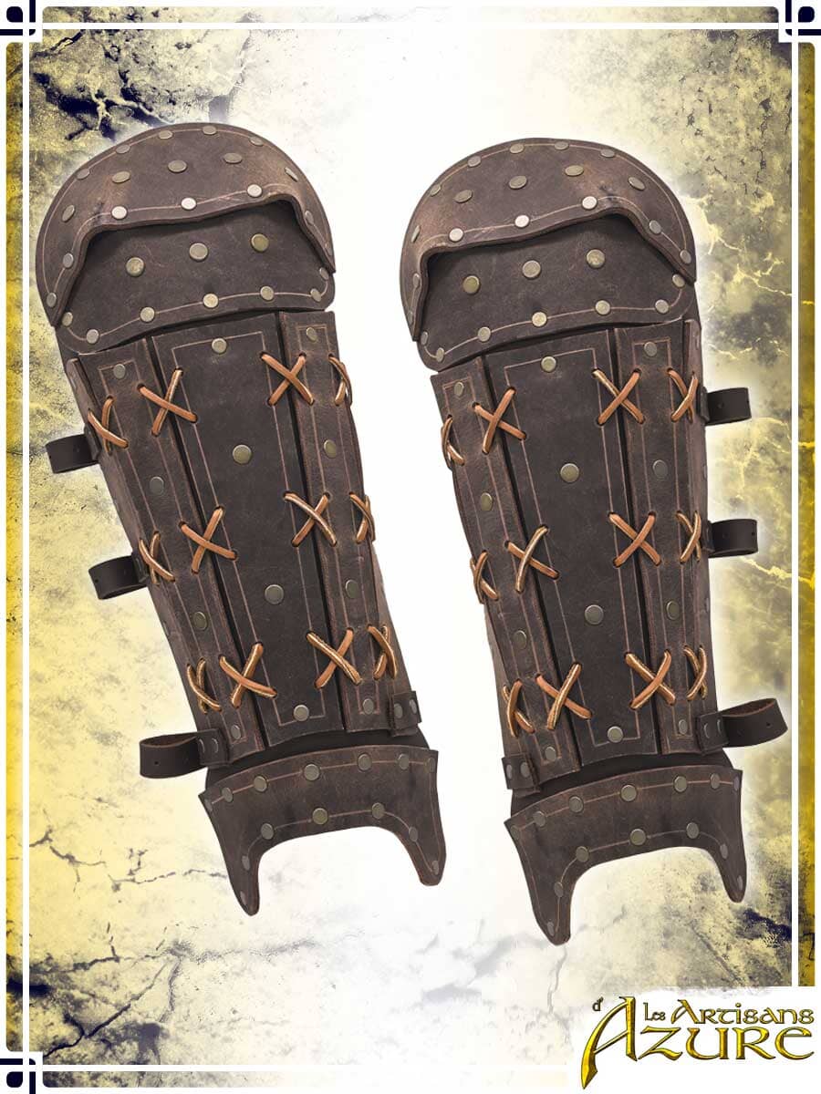 Samurai Greaves Leather Greaves Les Artisans d'Azure 