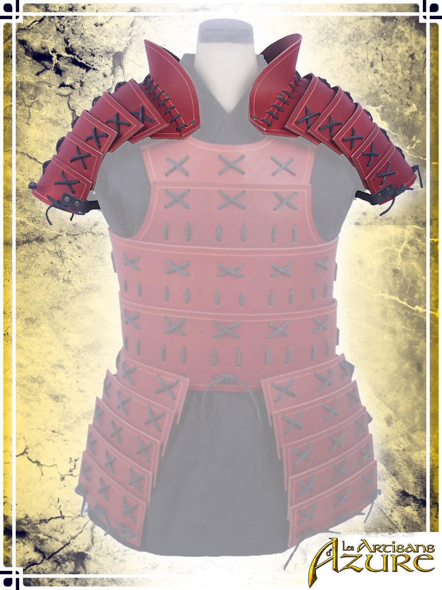 Samurai Pauldrons Leather Pauldrons Les Artisans d'Azure 
