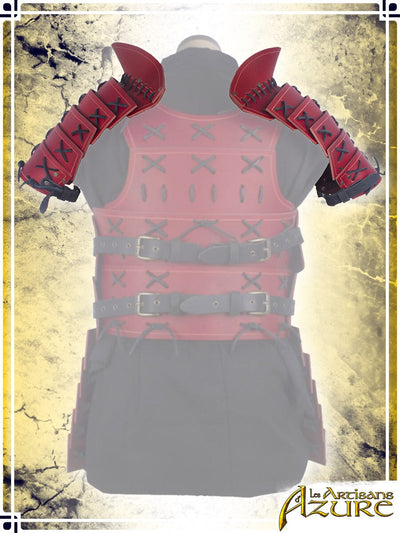 Samurai Pauldrons Leather Pauldrons Les Artisans d'Azure 
