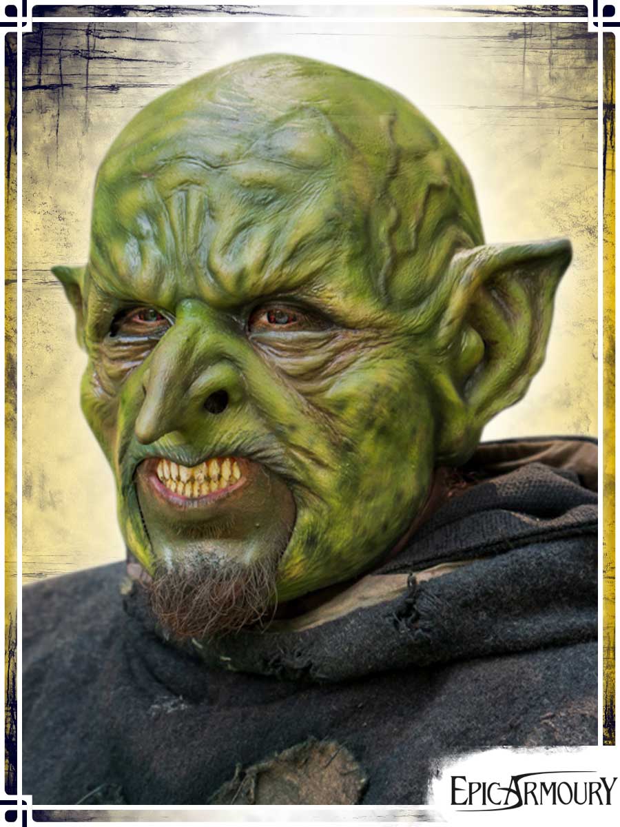 Malignant Goblin Mask Latex Masks Epic Armoury Large Green 