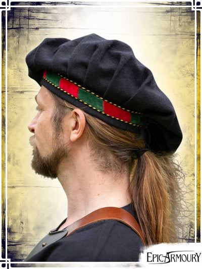 Minstrel Hat Coifs & Hats Epic Armoury Medium Black|Green|Red 