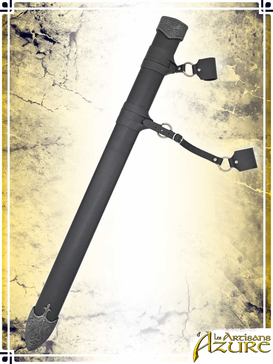 Fleur de Lys Scabbard Deluxe Scabbards Les Artisans d'Azure Right Hand Steel Long