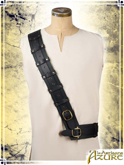 Adventurer's Shoulder Strap Harness Les Artisans d'Azure M|L|XL Black 