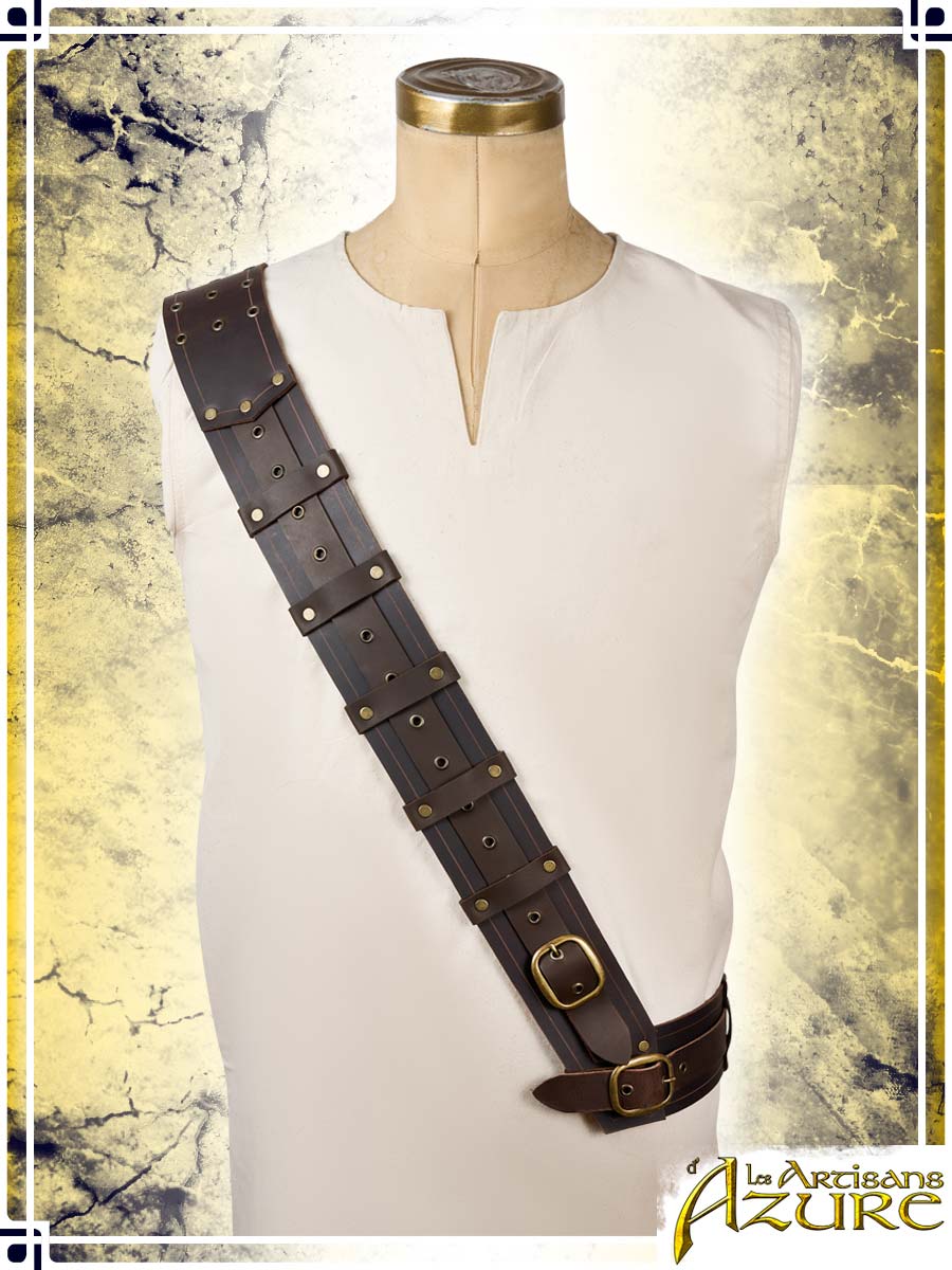 Adventurer's Shoulder Strap Harness Les Artisans d'Azure M|L|XL Brown 