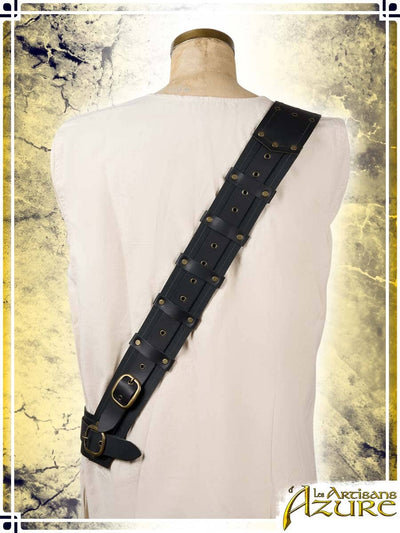 Adventurer's Shoulder Strap Harness Les Artisans d'Azure 2XLarge|3XLarge Black 