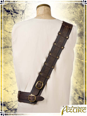Adventurer's Shoulder Strap Harness Les Artisans d'Azure 2XLarge|3XLarge Brown 