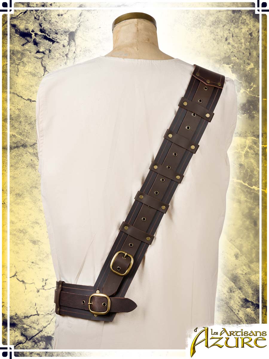 Adventurer's Shoulder Strap Harness Les Artisans d'Azure 2XLarge|3XLarge Brown 