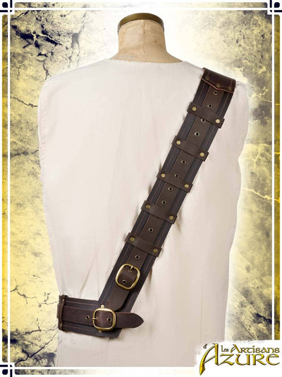 Adventurer's Shoulder Strap Harness Les Artisans d'Azure 2XLarge|3XLarge Brown 