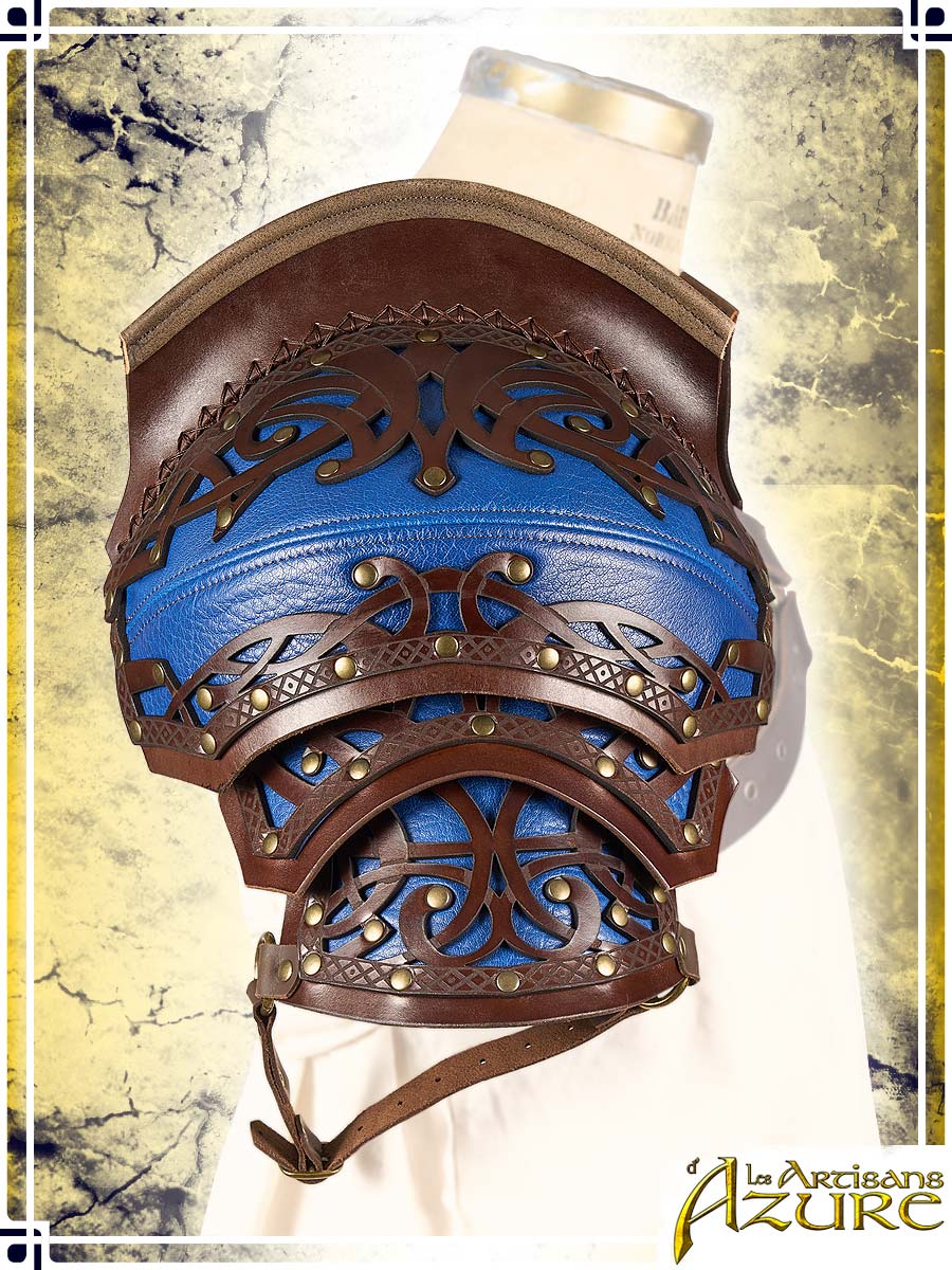 Lord's Pauldrons Leather Pauldrons Les Artisans d'Azure M|L|XL Brown|Blue 