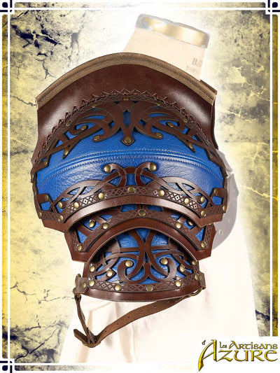 Lord's Pauldrons Leather Pauldrons Les Artisans d'Azure M|L|XL Brown|Blue 