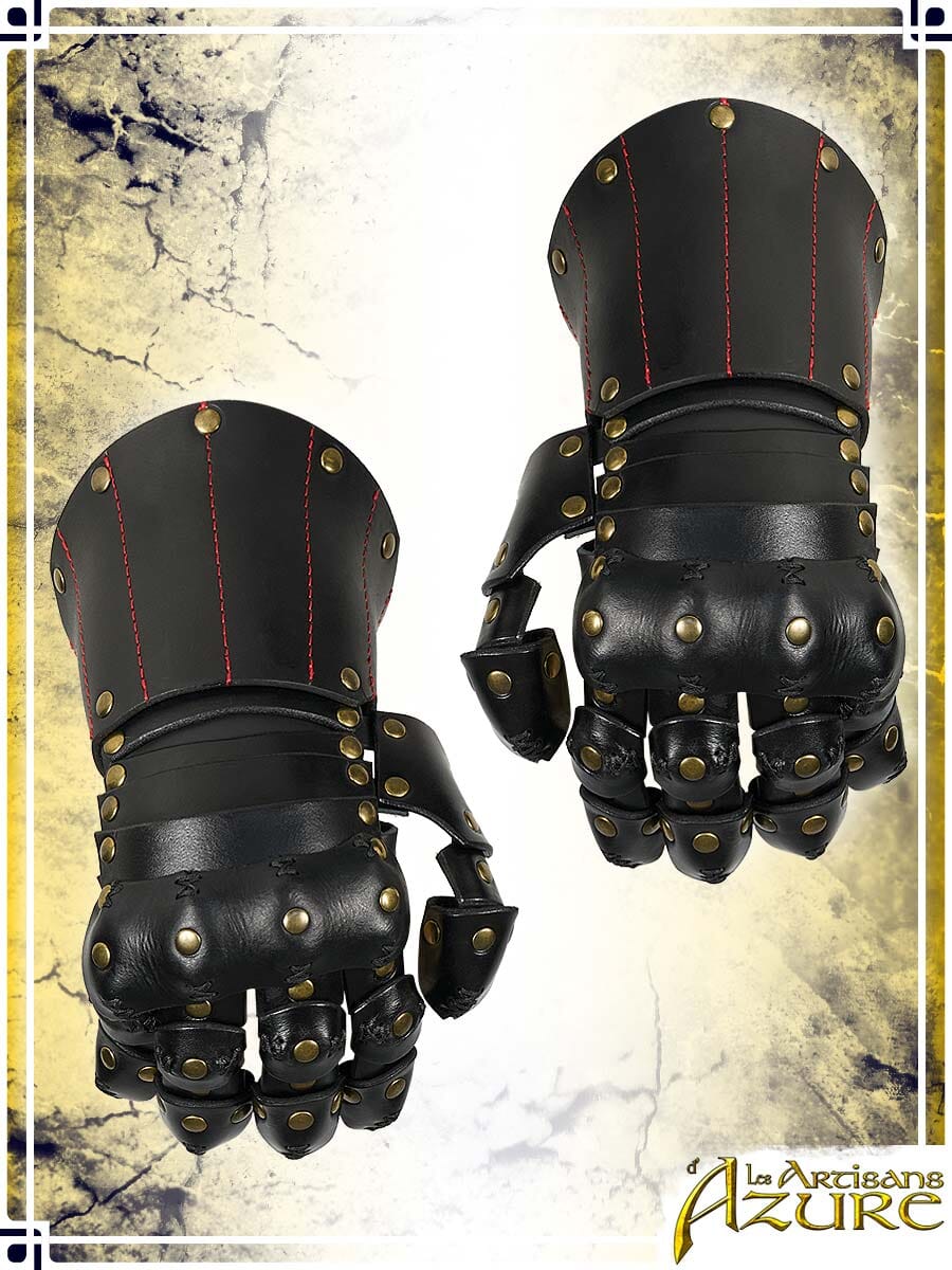 Lord's Gauntlets Leather Bracers Les Artisans d'Azure 