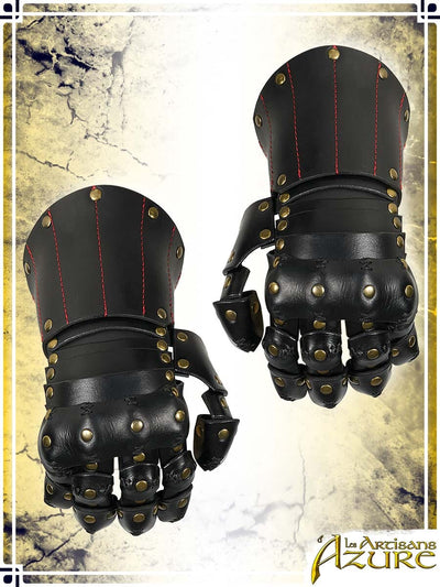 Lord's Gauntlets Leather Bracers Les Artisans d'Azure 