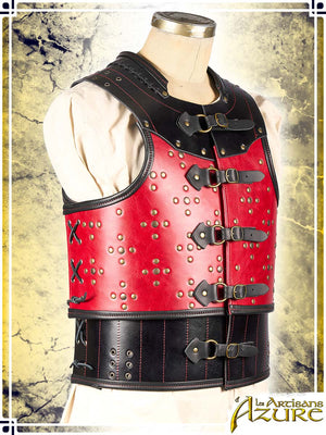 Lord's Armor - Torso Leather Armors Les Artisans d'Azure 2XLarge Black|Red 