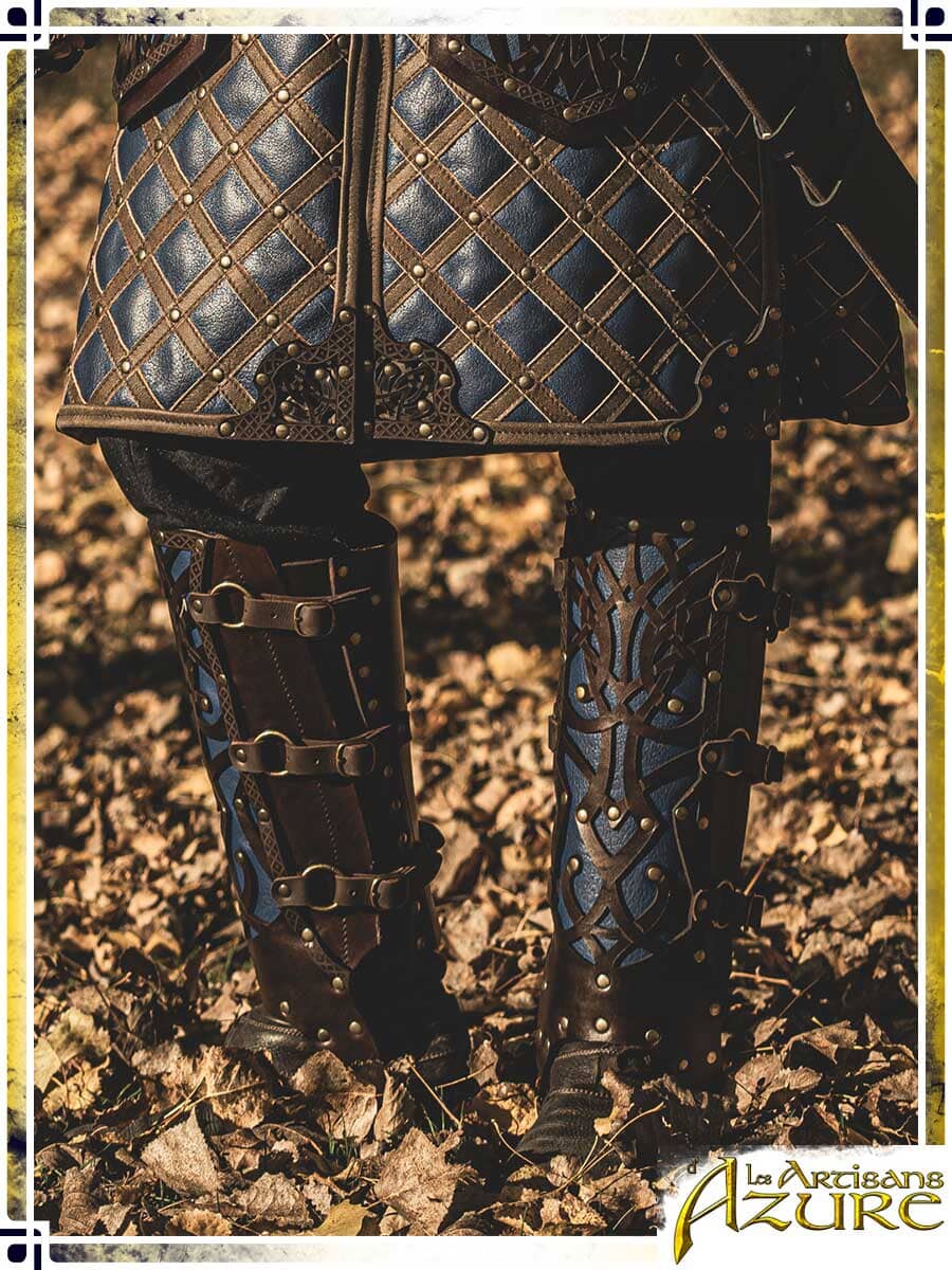 Lord's Greaves Leather Greaves Les Artisans d'Azure 