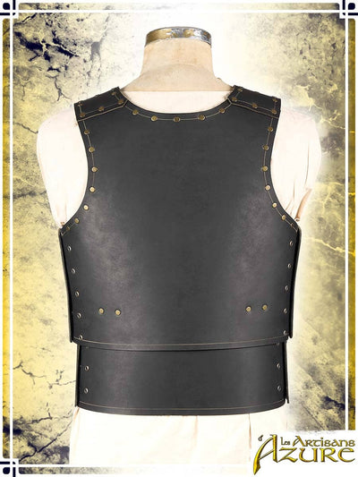 Warrior Vest Leather Armors Les Artisans d'Azure Large Black 