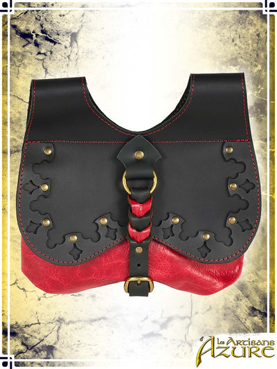 Medieval Pouch Pouches & Bags Les Artisans d'Azure Black|Red 