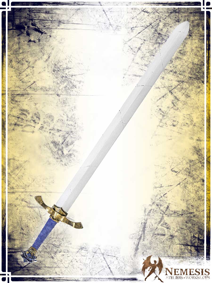 Sword of Briars Swords (Web) Nemesis Workshops - Athena Blue Long Notched Finish