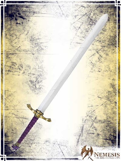 Sword of Briars Swords (Web) Nemesis Workshops - Athena Purple Notched Finish Bastard