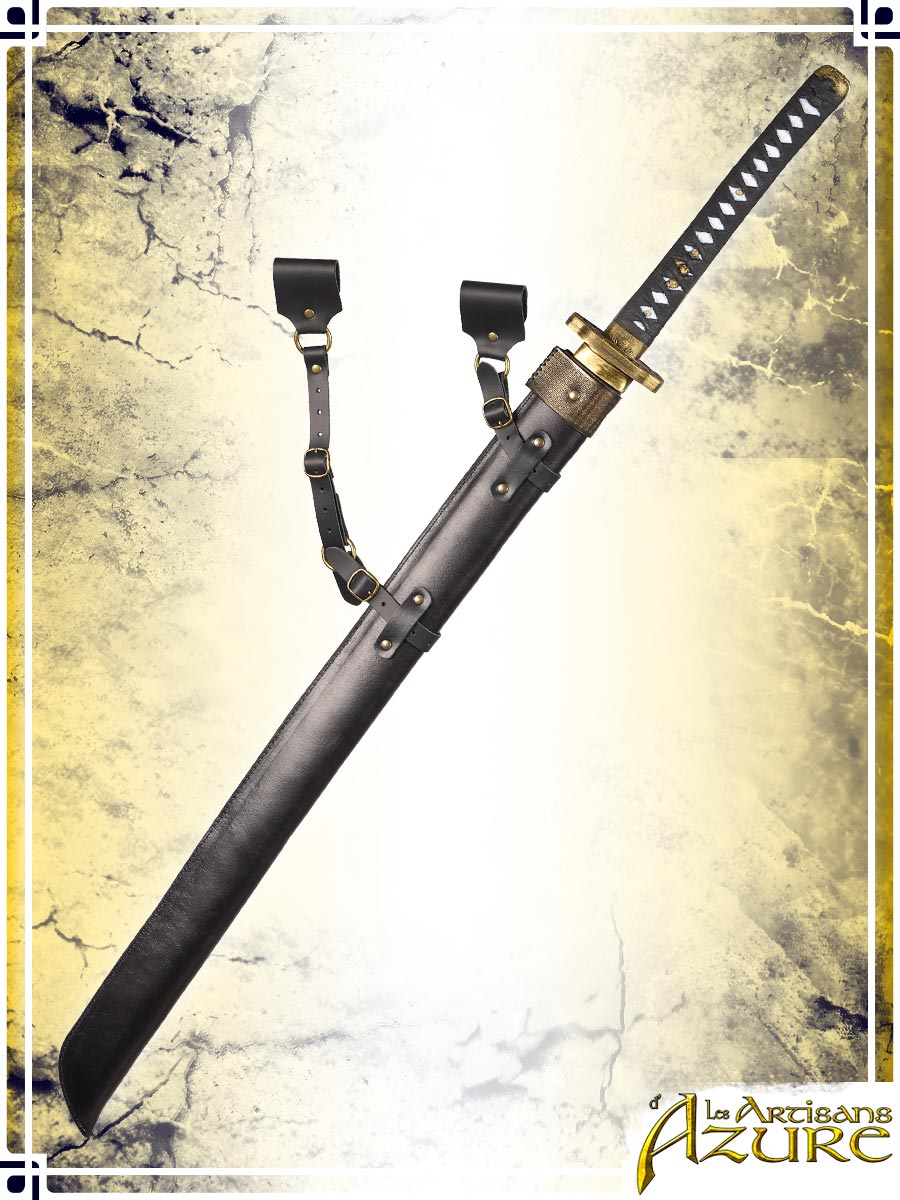 Katana/Wakizashi Scabbard Deluxe Scabbards Les Artisans d'Azure Black For Katana 