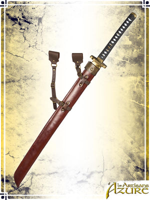 Katana/Wakizashi Scabbard Deluxe Scabbards Les Artisans d'Azure Brown For Katana 