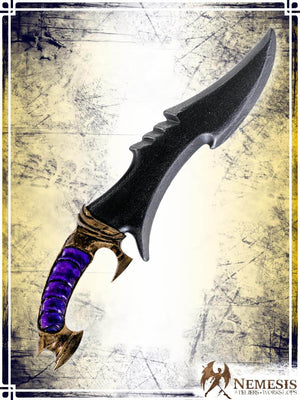 Ritual Knife Daggers Nemesis Workshops - Athena Purple Classic Finish 