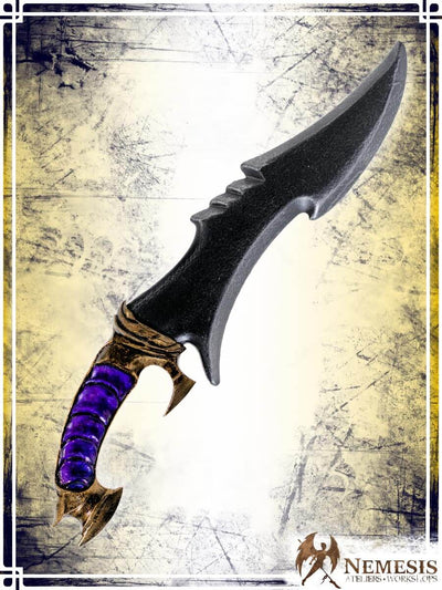 Ritual Knife Daggers Nemesis Workshops - Athena Purple Classic Finish 