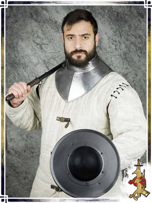 Steel Gorget with Articulated Collar Gorgets Lord of Battles 