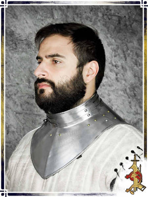 Steel Gorget with Articulated Collar Gorgets Lord of Battles 