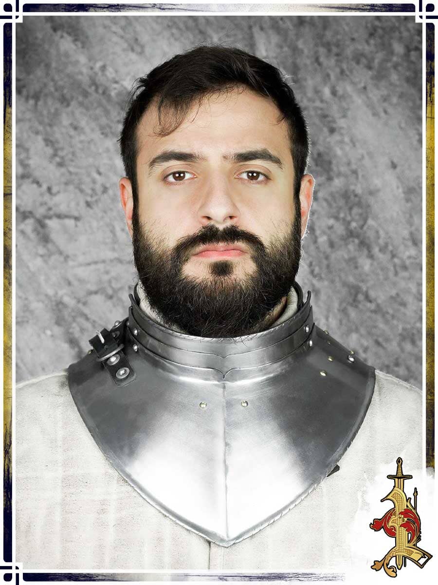 Steel Gorget with Articulated Collar Gorgets Lord of Battles 