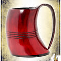 Horn Tankard - Red (400-500ml)