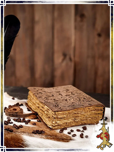 Journal relié - Feuilles (Brun)