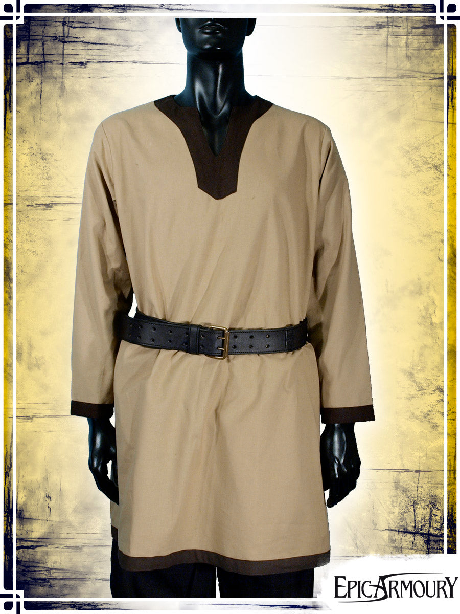 Long Sleeves Tunic Tunics Epic Armoury XSmall Beige|Brown 