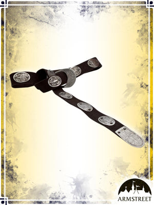 Elven Oval Belt Belts ArmStreet Brown|Stainless Steel 