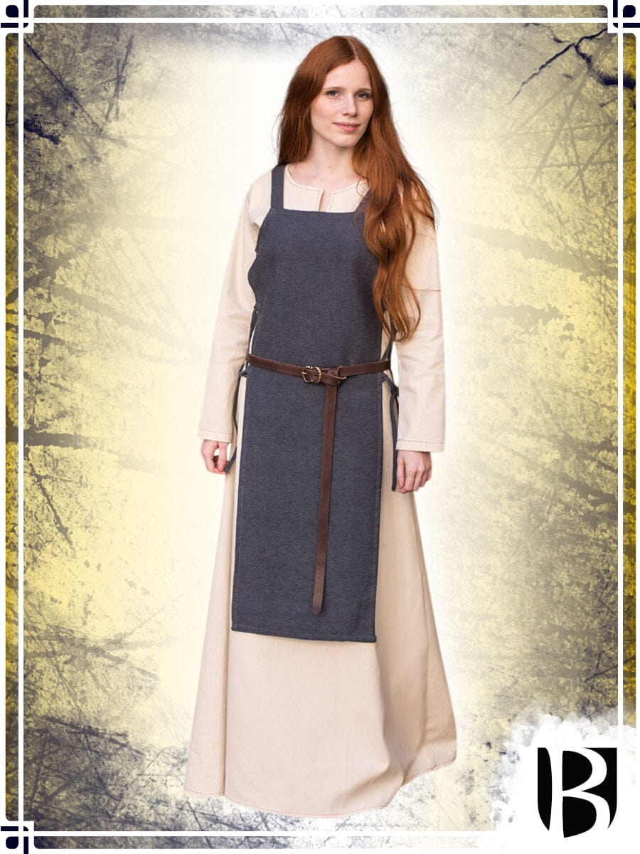 Apron Dress Gyda Dresses Burgschneider Grey Small 