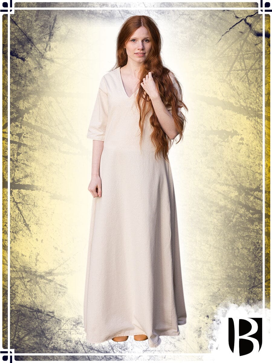 Short Sleeves Underdress Laga Dresses Burgschneider Natural Small 