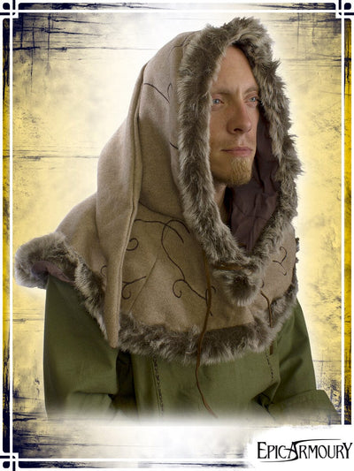 Elven Hood Hoods Epic Armoury Small|Medium Beige 