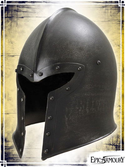 Barbuta Plate Helmets Epic Armoury Medium Black 